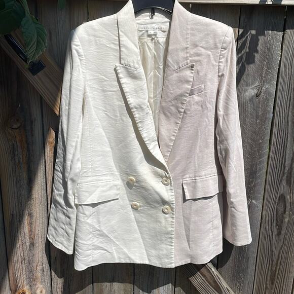 Veronica Beard Braeton Dickey Jacket Size 10 Blush Cream - Picture 3 of 8